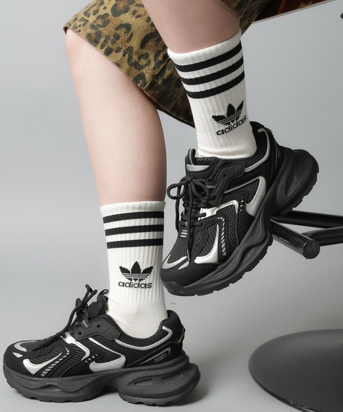 adidas(アディダス)の「【adidas/アディダス】ミッドカットクルーソックス/3足組(ソックス/靴下・レディース・ホワイト/カラフル/ブラック・S)」の14枚目の写真
