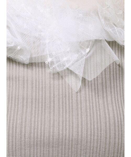 オフショルリボンカットトップス[品番：MKSW0062958]｜dazzlin
