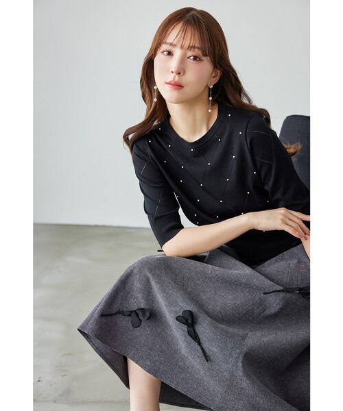 TOCCA（トッカ）の「SPRINGTIME KNIT ニットプルオーバー（ニット/セーター・レディース・ピンク系/ブラック系/ライトグリーン系・MEDIUM/SMALL）」の18枚目の写真