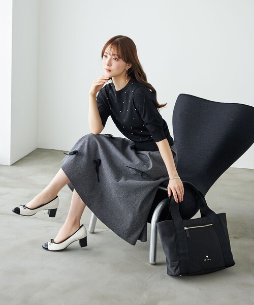 TOCCA（トッカ）の「SPRINGTIME KNIT ニットプルオーバー（ニット/セーター・レディース・ピンク系/ブラック系/ライトグリーン系・MEDIUM/SMALL）」の19枚目の写真