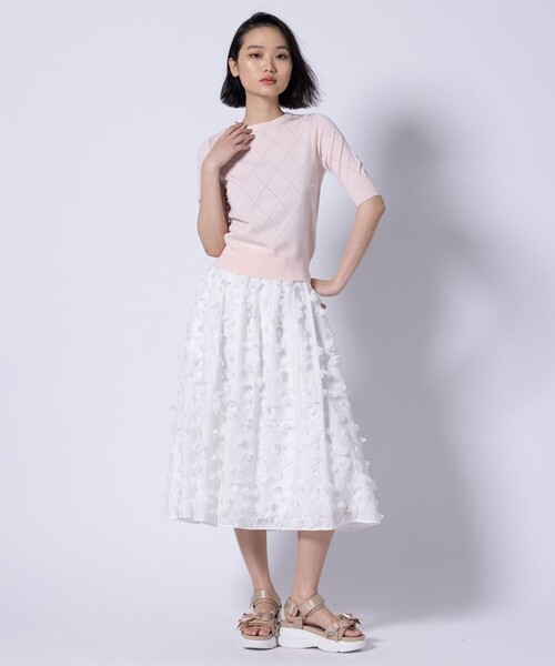 TOCCA（トッカ）の「SPRINGTIME KNIT ニットプルオーバー（ニット/セーター・レディース・ピンク系/ブラック系/ライトグリーン系・MEDIUM/SMALL）」の4枚目の写真