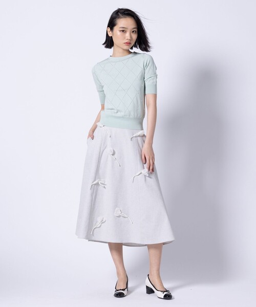 TOCCA（トッカ）の「SPRINGTIME KNIT ニットプルオーバー（ニット/セーター・レディース・ピンク系/ブラック系/ライトグリーン系・MEDIUM/SMALL）」の9枚目の写真