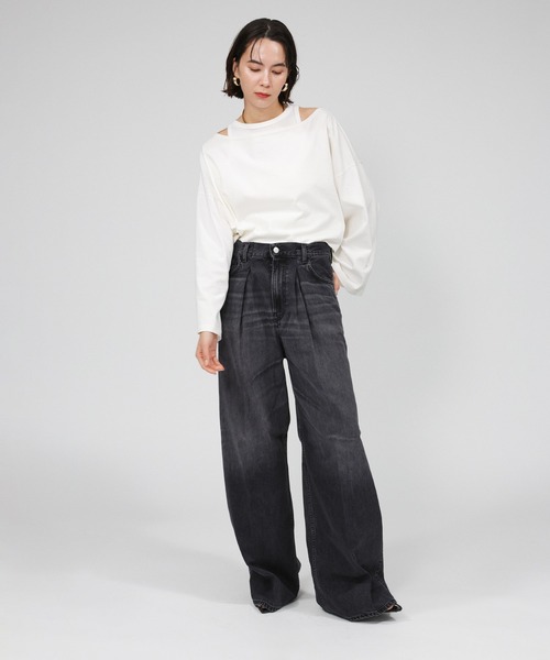 BABYLONE（バビロン）の「【HAIKURE】CANDYデニム BLK（デニムパンツ・レディース・ブラック・26/25/24）」の3枚目の写真