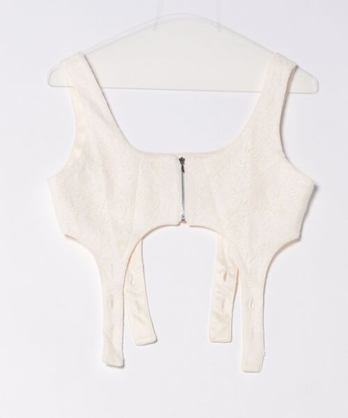 miette（ミエット）の「レースビスチェワンピース（ワンピース・レディース・ブラック/アイボリー・FREE）」の4枚目の写真