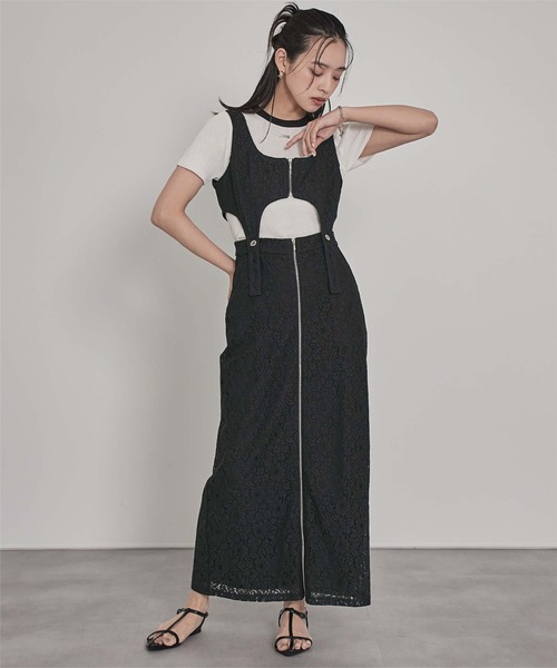 miette（ミエット）の「レースビスチェワンピース（ワンピース・レディース・ブラック/アイボリー・FREE）」の19枚目の写真