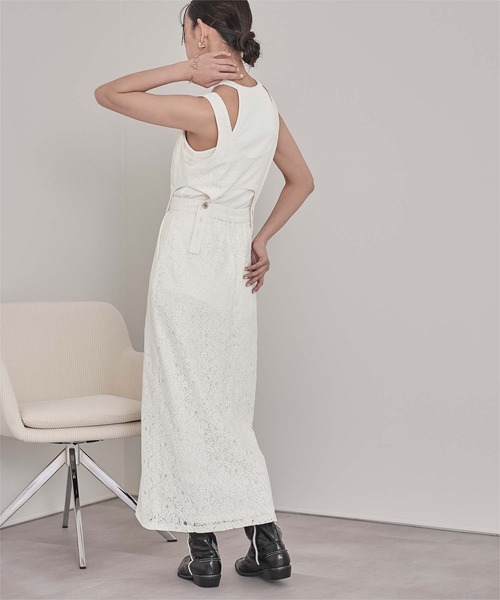 miette（ミエット）の「レースビスチェワンピース（ワンピース・レディース・ブラック/アイボリー・FREE）」の6枚目の写真