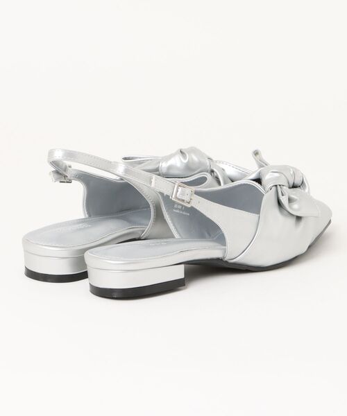 sesenta（セセンタ）の「【sesenta】ビックリボンストラップパンプス（パンプス・レディース・ブラック/シルバー・LL/S/M/L）」の3枚目の写真