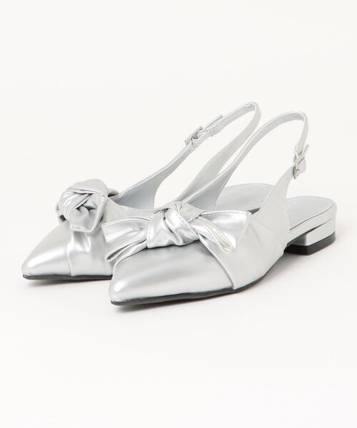 sesenta（セセンタ）の「【sesenta】ビックリボンストラップパンプス（パンプス・レディース・ブラック/シルバー・LL/S/M/L）」の5枚目の写真