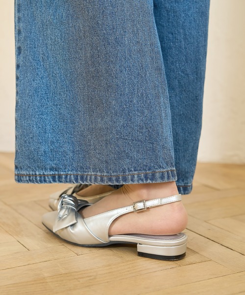 sesenta（セセンタ）の「【sesenta】ビックリボンストラップパンプス（パンプス・レディース・ブラック/シルバー・LL/S/M/L）」の9枚目の写真