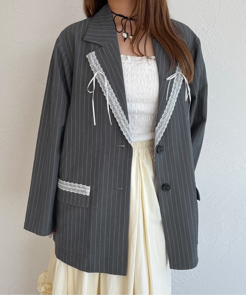 セットアップ着用可能】アソートリボンレーステーラード