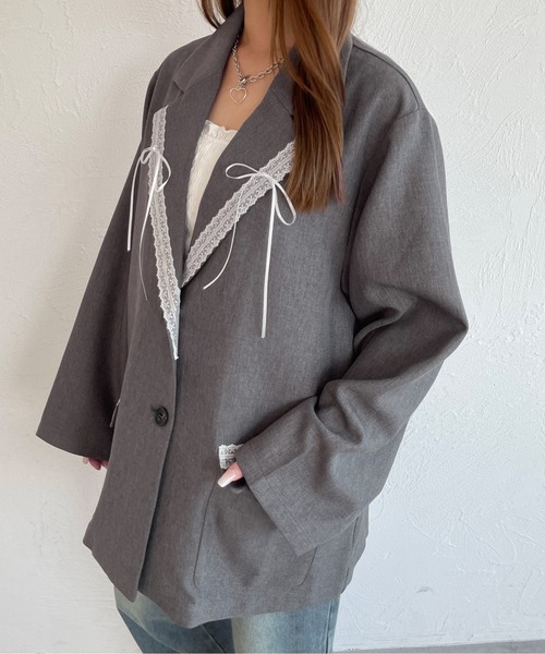 セットアップ着用可能】アソートリボンレーステーラード