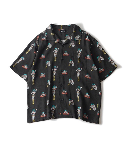 Subciety(サブサエティ)の「Aloha shirt(シャツ/ブラウス・メンズ・ブラック/ピンク/グリーン・X-LARGE/LARGE/MEDIUM/SMALL)」の4枚目の写真