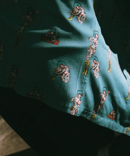 Subciety(サブサエティ)の「Aloha shirt(シャツ/ブラウス・メンズ・ブラック/ピンク/グリーン・X-LARGE/LARGE/MEDIUM/SMALL)」の12枚目の写真
