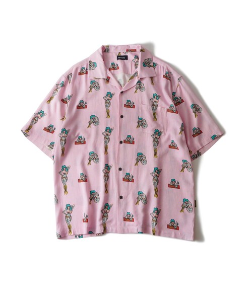 Subciety(サブサエティ)の「Aloha shirt(シャツ/ブラウス・メンズ・ブラック/ピンク/グリーン・X-LARGE/LARGE/MEDIUM/SMALL)」の14枚目の写真