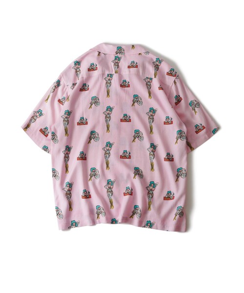Subciety(サブサエティ)の「Aloha shirt(シャツ/ブラウス・メンズ・ブラック/ピンク/グリーン・X-LARGE/LARGE/MEDIUM/SMALL)」の15枚目の写真