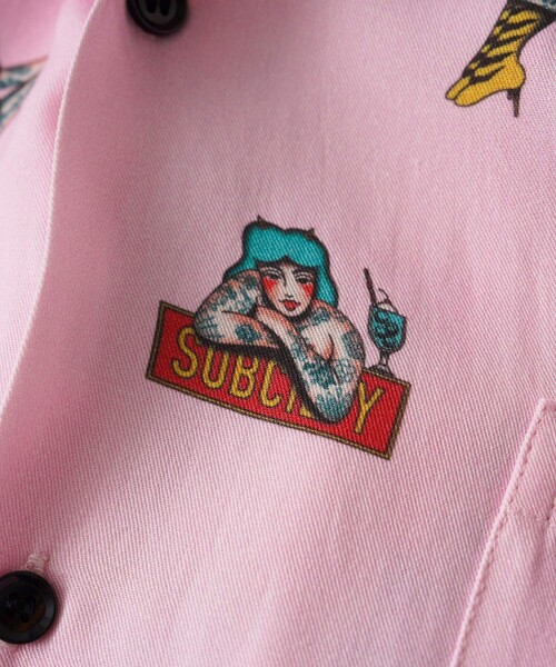 Subciety(サブサエティ)の「Aloha shirt(シャツ/ブラウス・メンズ・ブラック/ピンク/グリーン・X-LARGE/LARGE/MEDIUM/SMALL)」の19枚目の写真