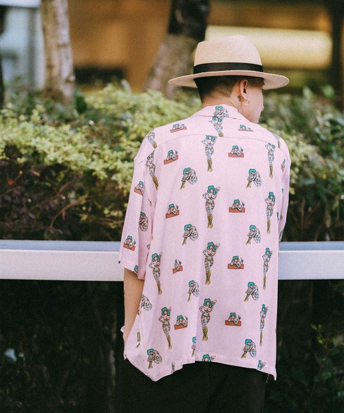 Subciety(サブサエティ)の「Aloha shirt(シャツ/ブラウス・メンズ・ブラック/ピンク/グリーン・X-LARGE/LARGE/MEDIUM/SMALL)」の16枚目の写真