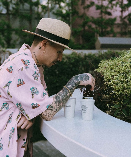 Subciety(サブサエティ)の「Aloha shirt(シャツ/ブラウス・メンズ・ブラック/ピンク/グリーン・X-LARGE/LARGE/MEDIUM/SMALL)」の17枚目の写真