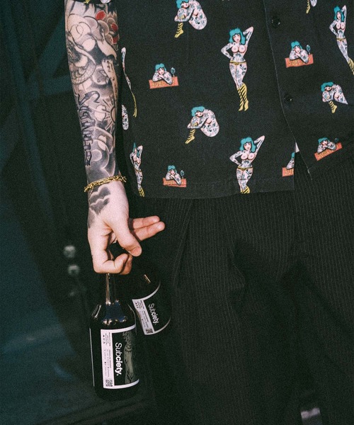 Subciety(サブサエティ)の「Aloha shirt(シャツ/ブラウス・メンズ・ブラック/ピンク/グリーン・X-LARGE/LARGE/MEDIUM/SMALL)」の9枚目の写真