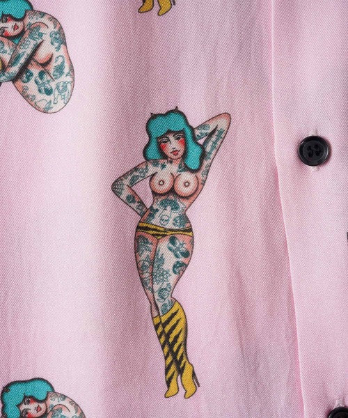 Subciety(サブサエティ)の「Aloha shirt(シャツ/ブラウス・メンズ・ブラック/ピンク/グリーン・X-LARGE/LARGE/MEDIUM/SMALL)」の22枚目の写真