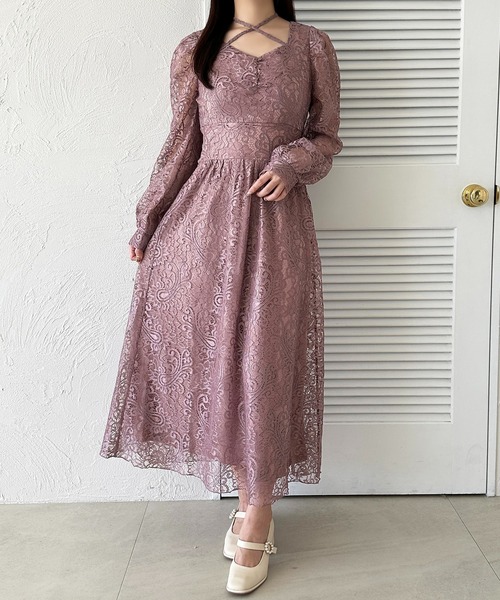 セール】クロスリボンアソートワンピース（ワンピース）｜apres jour