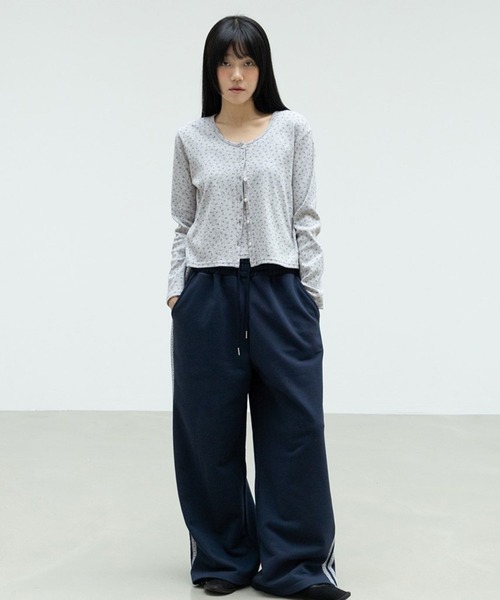 3.3 Field Trip (3.3フィールドトリップ)の「3.3 Field Trip/ラベルカーディガンSET(カーディガン/ボレロ・レディース・グレー/アイボリー・FREE)」の5枚目の写真