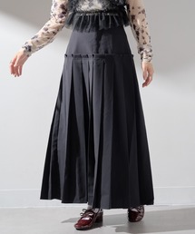 MAISON BREEZE reveur（メゾンブリーズレヴール）の「【MAISON BREEZE reveur】TRツイル ティアードプリーツスカート DTK（スカート）」