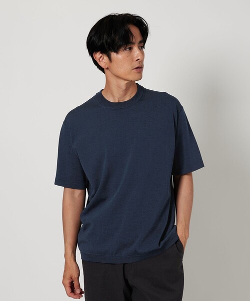 バトナー ユナイテッドアローズ別注 23AW ニット セーター F 青 黒 ユナイテッドアローズ×山形ニット「バトナー」ウィメンズ