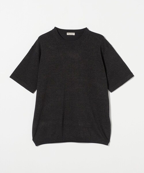 BEAUTY&amp;YOUTH UNITED ARROWS - PERVERZE ニット　黒 セール】ハーフスリーブ ニットプルオーバー -ウォッシャブル