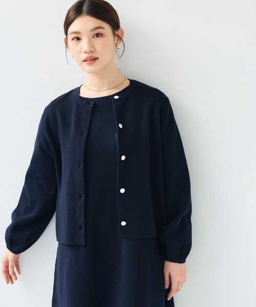 CROSS FUNCTION(クロスファンクション)の「《洗える》サマ美え Aラインニットワンピース【CF/クロスファンクション】(ワンピース・レディース・チャコールグレー/ネイビー・L/M/LL)」の22枚目の写真