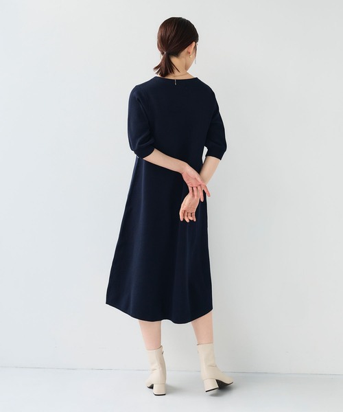 CROSS FUNCTION(クロスファンクション)の「《洗える》サマ美え Aラインニットワンピース【CF/クロスファンクション】(ワンピース・レディース・チャコールグレー/ネイビー・L/M/LL)」の13枚目の写真