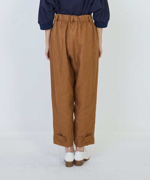 LOISIR(ロワズィール)の「リネンツイルアジャスター付きパンツ(その他パンツ・レディース・キナリ/キャメル・36/38/40)」の6枚目の写真