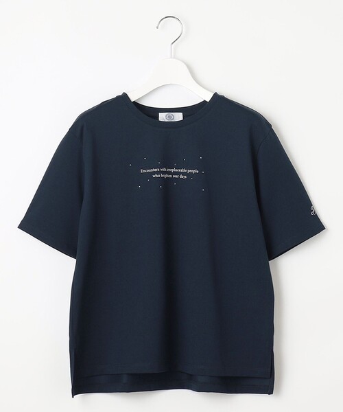 J.PRESS(ジェイプレス)の「【洗える】ロゴTEE カットソー(Tシャツ/カットソー・レディース・ネイビー系/ライトグリーン系/ホワイト系/ライトグレー系・T15/T13)」の16枚目の写真