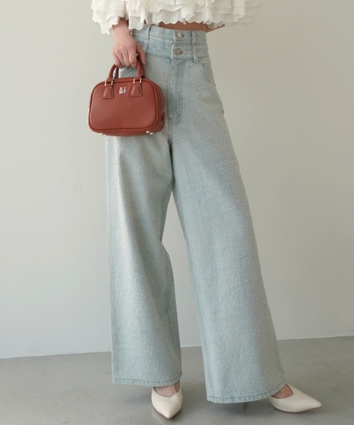 eimy istoire drop patternデニムパンツ drop patternデニムパンツ（デニムパンツ）｜eimy istoire