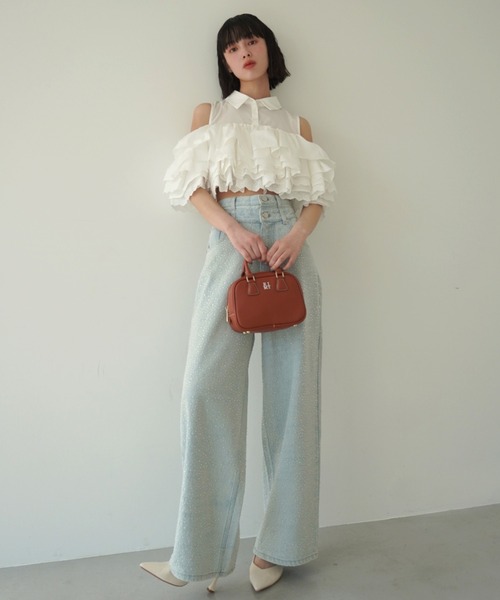 eimy istoire drop patternデニムパンツ drop patternデニムパンツ（デニムパンツ）｜EIMY ISTOIRE