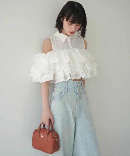 eimy istoire drop patternデニムパンツ drop patternデニムパンツ（デニムパンツ/ジーンズ）｜EIMY