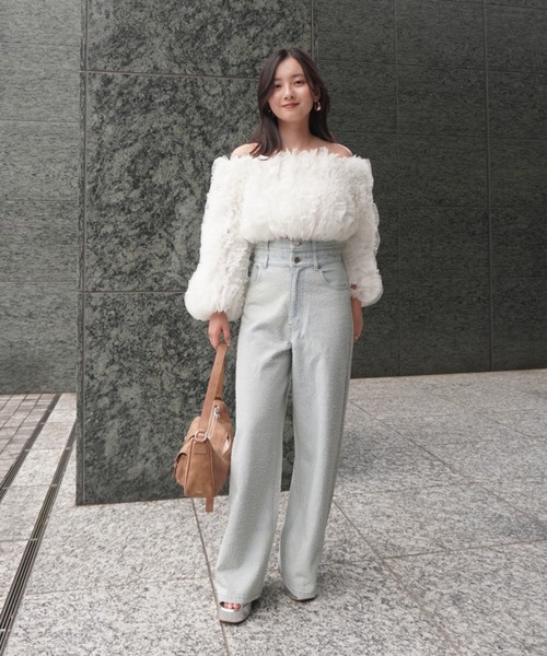 eimy istoire drop patternデニムパンツ drop patternデニムパンツ（デニムパンツ）｜eimy istoire