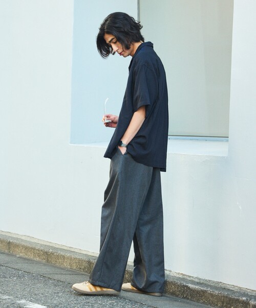 FREAK'S STORE（フリークスストア）の「限定展開 Relax Fit リラックスフィット リネンレーヨン デザイン刺繍 キューバシャツ（シャツ/ブラウス・メンズ・ブラック/ネイビー/チャコールグレー/ブラウン・SMALL/LARGE/MEDIUM）」の11枚目の写真