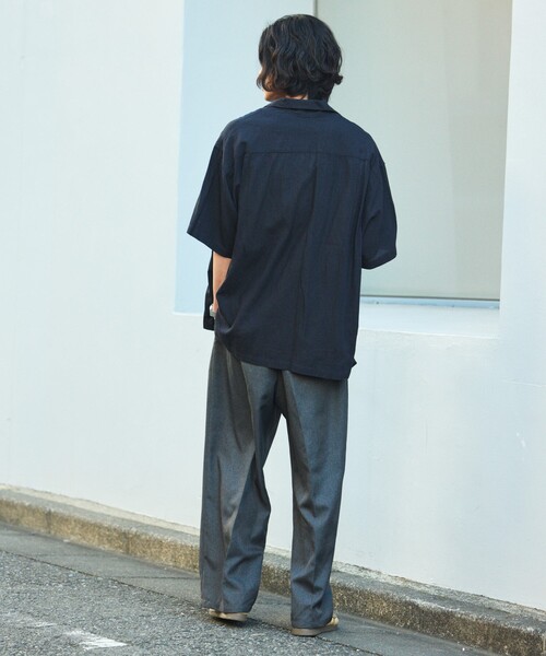 FREAK'S STORE（フリークスストア）の「限定展開 Relax Fit リラックスフィット リネンレーヨン デザイン刺繍 キューバシャツ（シャツ/ブラウス・メンズ・ブラック/ネイビー/チャコールグレー/ブラウン・SMALL/LARGE/MEDIUM）」の12枚目の写真