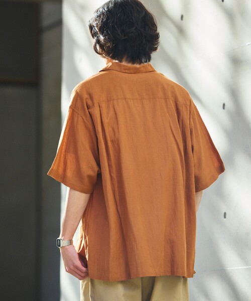 FREAK'S STORE（フリークスストア）の「限定展開 Relax Fit リラックスフィット リネンレーヨン デザイン刺繍 キューバシャツ（シャツ/ブラウス・メンズ・ブラック/ネイビー/チャコールグレー/ブラウン・SMALL/LARGE/MEDIUM）」の18枚目の写真