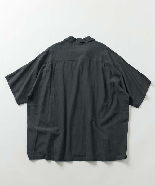 FREAK'S STORE（フリークスストア）の「限定展開 Relax Fit リラックスフィット リネンレーヨン デザイン刺繍 キューバシャツ（シャツ/ブラウス・メンズ・ブラック/ネイビー/チャコールグレー/ブラウン・SMALL/LARGE/MEDIUM）」の7枚目の写真