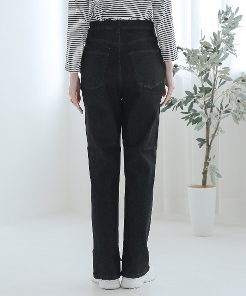 LUXSTYLE(ラグスタイル)の「ストレッチ センタープレス フレア デニム パンツ(デニムパンツ・レディース・ブルー/インディゴブルー/ブルー系その他・S/M/L)」の8枚目の写真