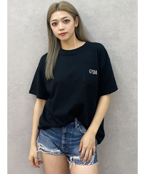 GYDA（ジェイダ）の「Mickey Mouse / バックプリントBIG Tシャツ（Tシャツ/カットソー・レディース・スカイブルー/ブラック/オフホワイト・FREE）」の11枚目の写真