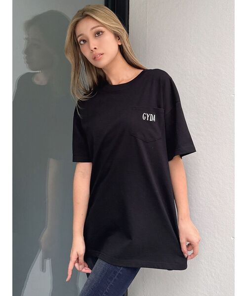 GYDA（ジェイダ）の「Mickey Mouse / バックプリントBIG Tシャツ（Tシャツ/カットソー・レディース・スカイブルー/ブラック/オフホワイト・FREE）」の21枚目の写真