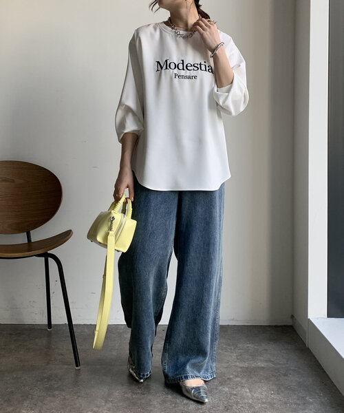 ブラウス シャツ ジョーゼットロゴTEE レディース ジョーゼットロゴTEE（シャツ/ブラウス）｜DouDou（ドゥドゥ）の