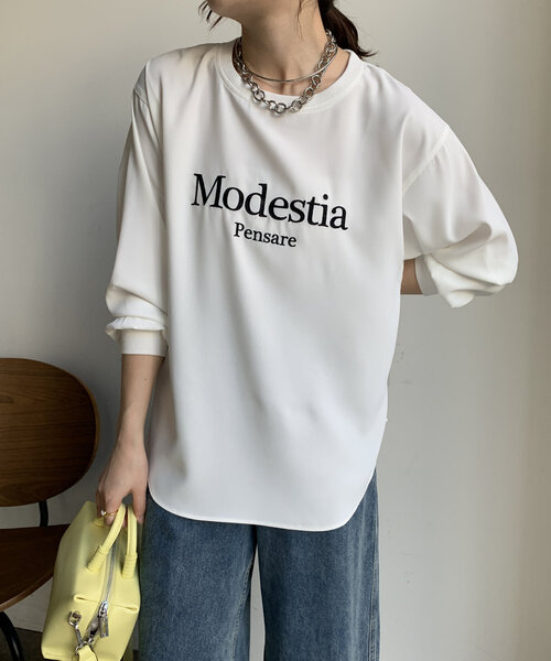WEB限定】ジョーゼットロゴTEE | DOUDOU(ドゥドゥ)レディース