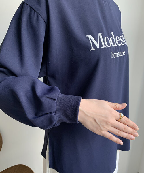 セール】刺繍ロゴジョーゼットTEE（シャツ/ブラウス）｜DouDou