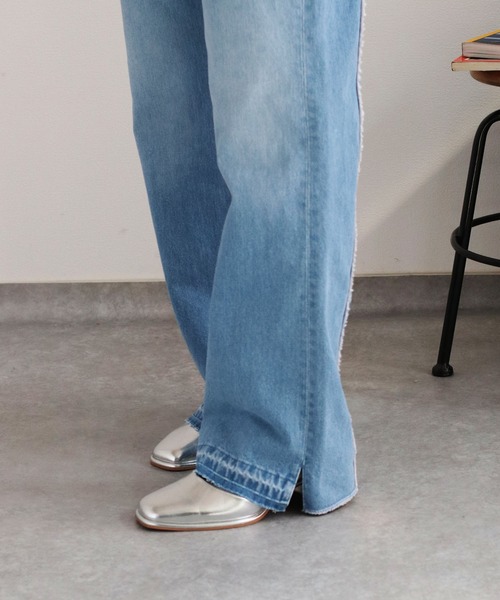 cepo（セポ）の「〈セットアップ対応〉リメイクデニムスリットパンツ（デニムパンツ・レディース・ブルー系2/ブルー系3・S/M/L）」の14枚目の写真