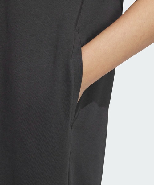 adidas（アディダス）の「ワード Tシャツワンピース / アディダス adidas（ワンピース・レディース・ブルー/ダークグレー・X-LARGE/MEDIUM/LARGE/XX-LARGE/SMALL）」の5枚目の写真