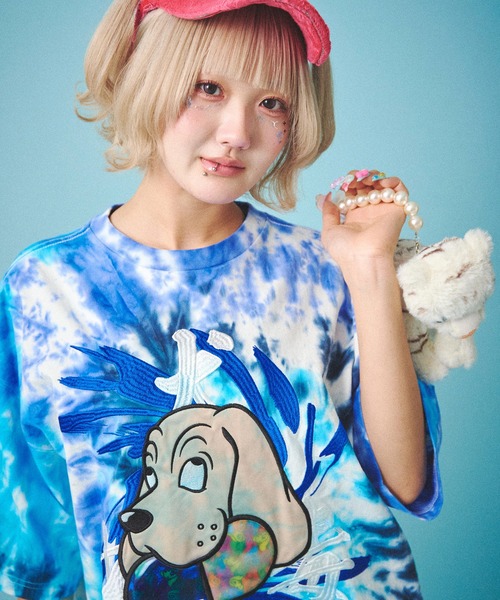 GALFY(ガルフィー)の「GALFY-犬中毒Tee(Tシャツ/カットソー・メンズ・ブルー/ブラック/オレンジ・L/XL)」の9枚目の写真